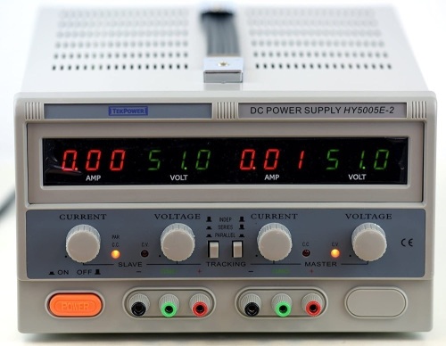Tekpower Switching Power Supply, HY5005E-2, Dual Output for CC & CV Control with Parallel and Series Connection - Appears New  - Lot 66