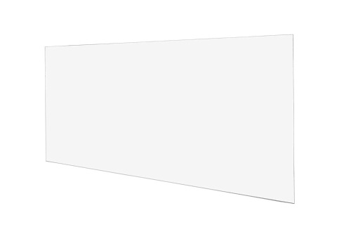 SourceOne 1/2" Clear Acrylic Sheet, Heavy Duty, 24" x 48" - Appears New - Lot 110