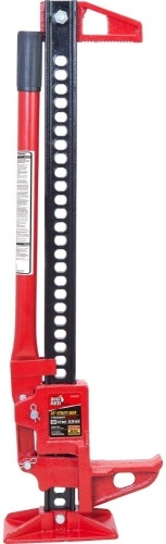 Big Red Torin 33" Ratcheting Off Road Utility Farm Jack, 3 Ton Capacity, Red - Appears New in Damaged Box  - Lot 118