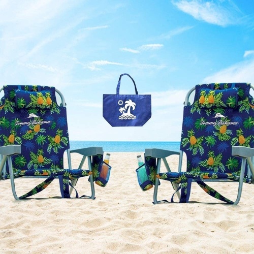 2 Tommy Bahama Backpack Beach Chairs - Appear New  - Lot 124