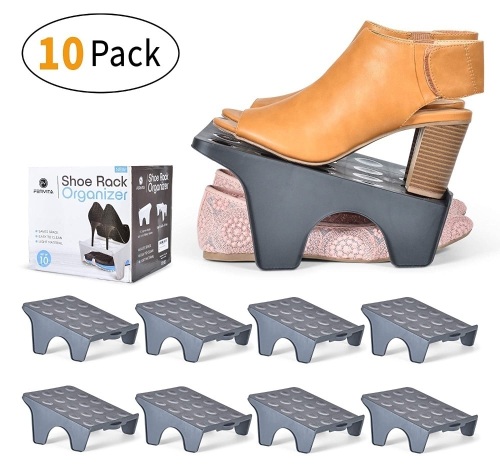 Fervita 2 Tier Shoe Rack Organizer, Set of 10 - Appears New  - Lot 170