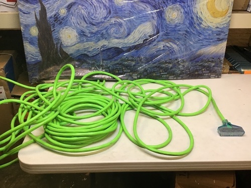 Lime Green Extension Cord with Lighted 3 Outlets, Uknown Length - Appears New  - Lot 209