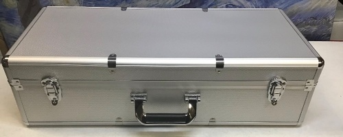 SRA Aluminum Hard Case with Pre-Scored Foam, 26.5" x 11.7" x 7.5" - Appears New - Lot 210