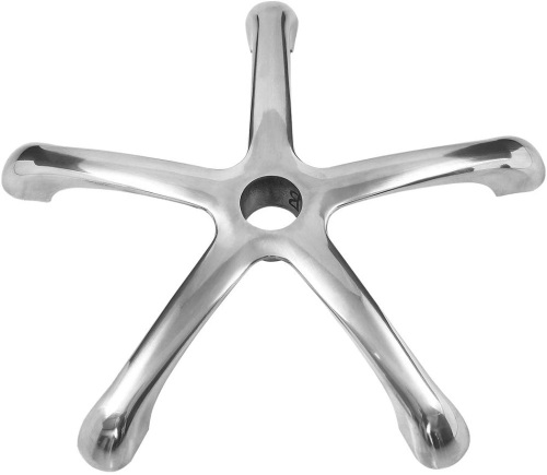 Lot of (4) Grace & Grace Professional Heavy Duty Chair Base Replacements with Wheels, 21" Aluminum - Appear New  - Lot 215