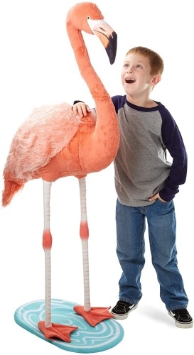 Melissa & Doug Lifelike Plush Flamingo Stuffed Animal (4.5 Feet Tall). NEW - Lot 216