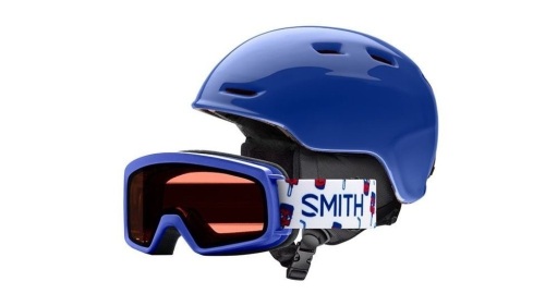 Smith Zoom JR Helmet and Rascal Goggle Combo, Youth Small, Blue - Appears New  - Lot 248