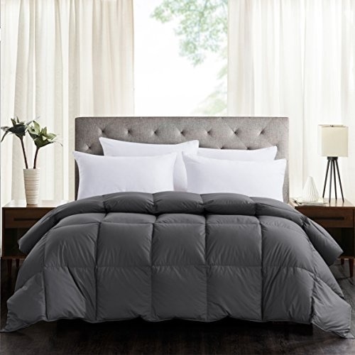 Rosecose Luxurious Goose Down Comforter, Queen, Gray - Appears New  - Lot 253