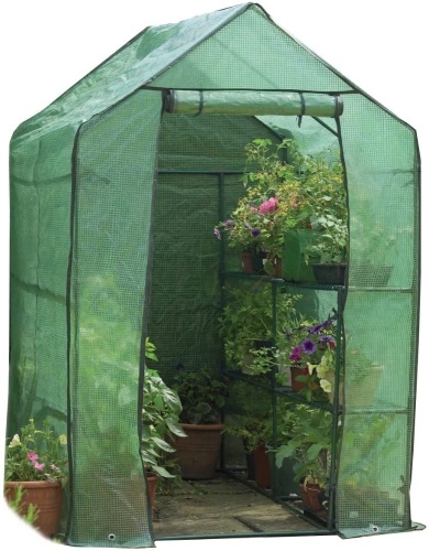 Gardman Walk-In Greenhouse with Shelving, 75" L x 49" W x 75" H - Appears New - Lot 259