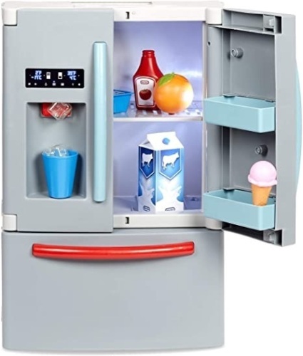Little Tikes First Fridge with Ice Dispenser and Kitchen Accessories - NEW in Damaged Box  - Lot 261
