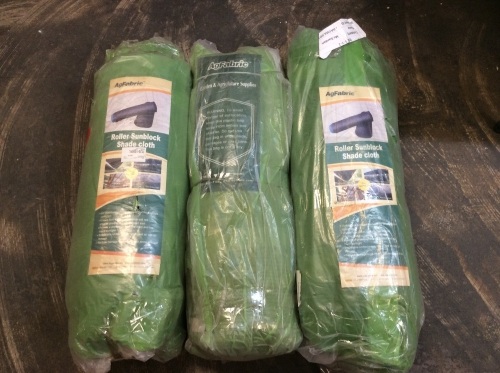 Lot of (3) AgFabric Sun Shade Cloths, See Pics for Details - Appear New  - Lot 269