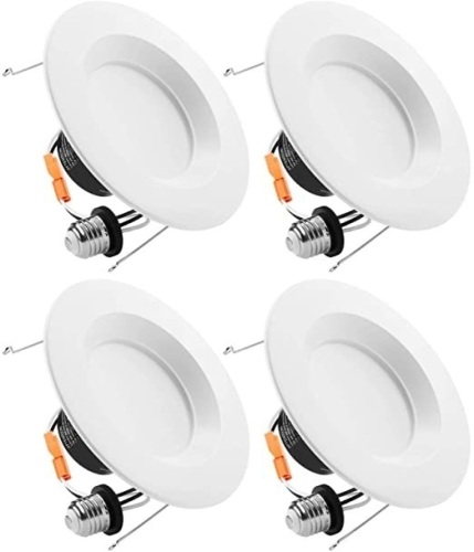 Lot of (5) Torchstar LED 5-6" Dimmable Recessed Downlight, 15W, 5000K Daylight, Packs of 4 - Appear New  - Lot 272