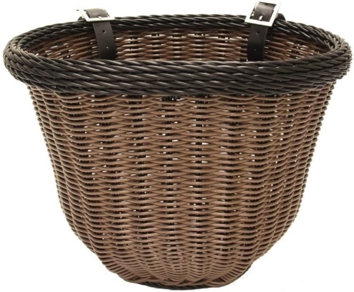 Lot of (3) Colorbasket Front Handlebar Bike Baskets, Brown with Black Trim - Appear New  - Lot 436