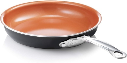 Gotham Steel 11" Non Stick Frying Pan, Titanium and Ceramic Copper Coating - NEW - Lot 454