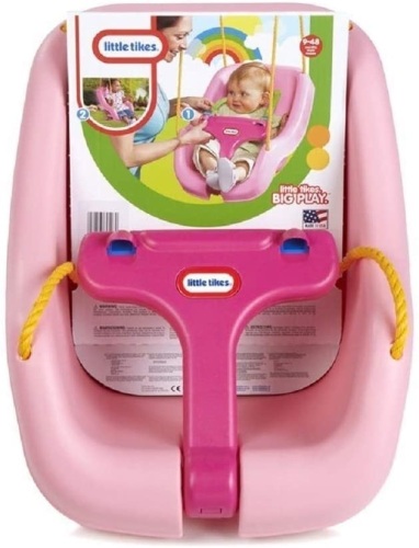 Little Tikes 2-in-1 Snug 'n Secure Swing, Pink - NEW in Damaged Box - Lot 471