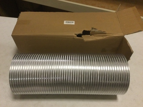 Awoco 8 Inches Diameter x 6 Feet Long Semi-Rigid Flexible Aluminum Duct. NEW - Lot 541