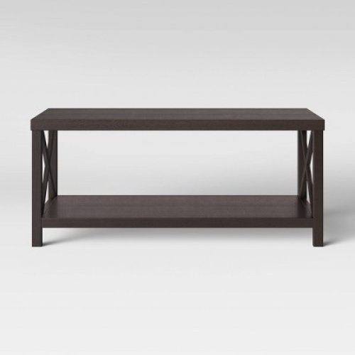 Threshold Owings Rectangle Coffee Table in Espresso Finish. Appears New - Lot 567