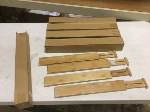 Lot of (5) Setso of 4 Bamboo Drawer Organizers - Lot 603