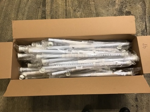 Lot of (47) Tension Shower Rods, 28"-41", White - Appear New  - Lot 624