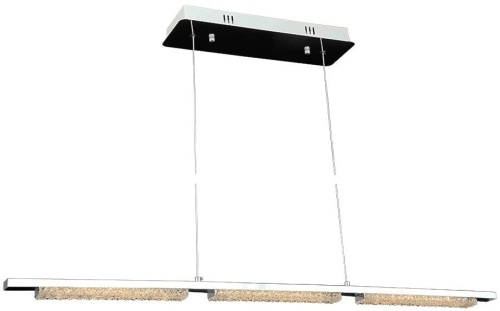 Nurluce Chrome Plated Stainless Steel Island Ceiling Light - Appears New  - Lot 625