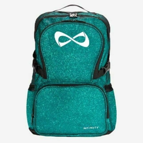 Nfinity Sparkle Teal Backpack Cheer Bag. NEW - Lot 638