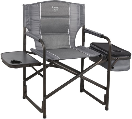 Timber Ridge Laurel Director's Chair with Coolr Bag & Side Table, Grey - Appears New in Damaged Box  - Lot 645