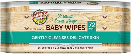 Lot of (12) Earth's Best TenderCare Unscented Chlorine & Alcohol Free Baby Wipes, 72 Count - NEW  - Lot 668