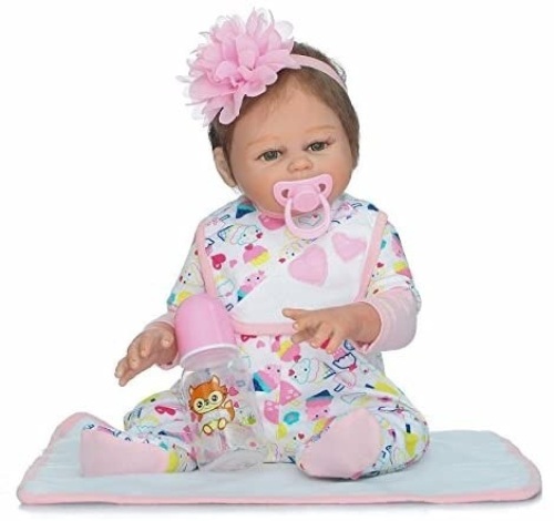 iCradle Realistic Looking Vinyl Silicone Reborn Baby Doll, Approx 20" - NEW - Lot 675