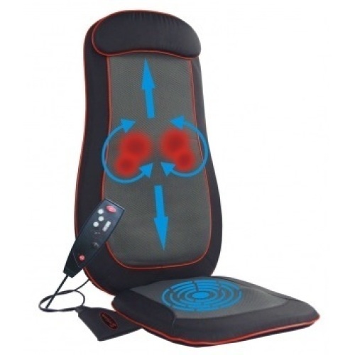 SOTION Shiatsu Full Back Massage Seat Cushion Massager with Heat, Deep Kneading, Rolling and Vibrating - Appears New  - Lot 678