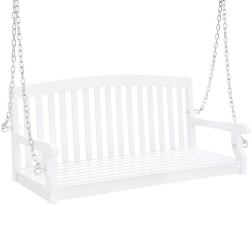 Wooden Porch Swing w/ Hanging Chains. Appears New - Lot 697