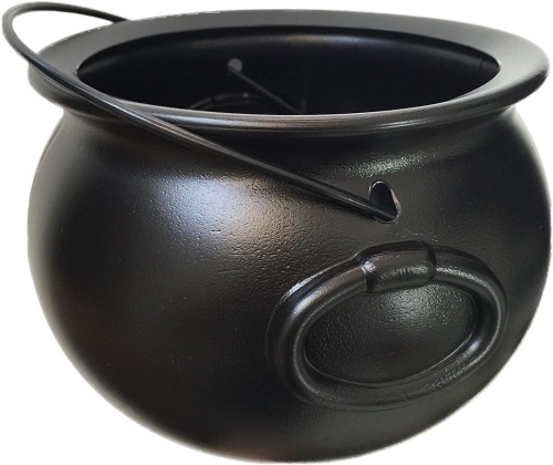 Lot of (6) Plastic 8" Black Cauldrons - NEW - Lot 728