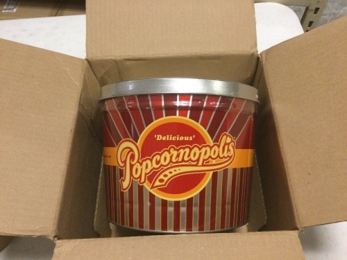 Popcornopolis Gourmet Popcorn 2 Gallon Tin - Lot 729
