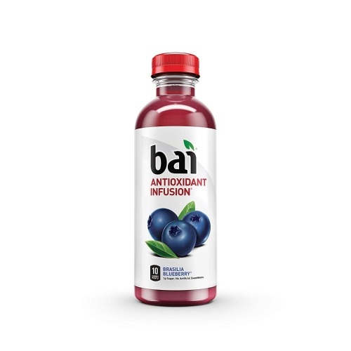 Bai Antioxidant Infused Water, Brasilia Blueberry, 18fl oz, 24 Count - NEW with Minimal Damage  - Lot 732