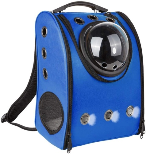 MASVIS Airline Approved Pet Bubble Backpack, Approx 13" x 7" x 15", Blue - Appears New - Lot 739