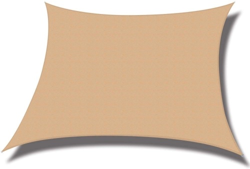 Cool Area Square Sun Shade Awning, 16'5" x 16'5", Sand Color - Appears New  - Lot 749