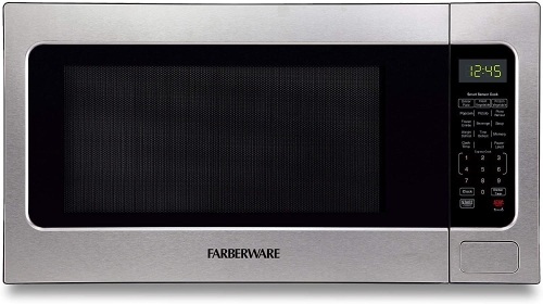 Farberware 2.2 cu ft Microwave Oven with Smart Sensor Cooking, Stainless Steel - New/Unopened - Lot 175