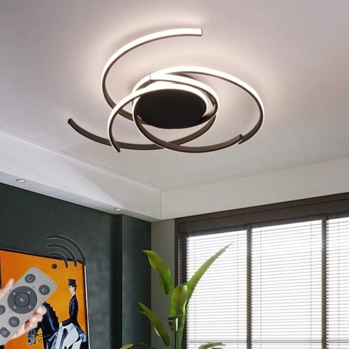 JIAODIE Modern Spiral LED Dimmable Ceiling Light - Appears New - Lot 253