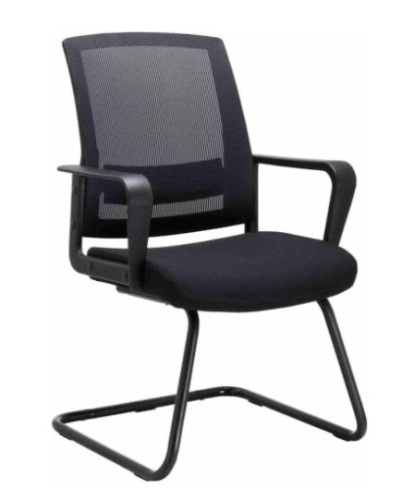 CLATINA Office Guest Chair with Lumbar Support and Mid Back Mesh Space Air Grid - Appears New   - Lot 916