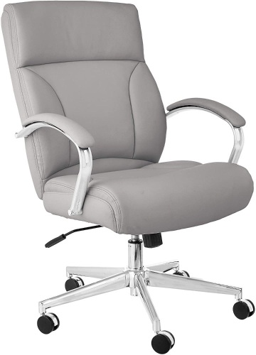 Amazon Basics Modern Leather Executive Chair  with Oversized Seat Cushion - New  - Lot 599