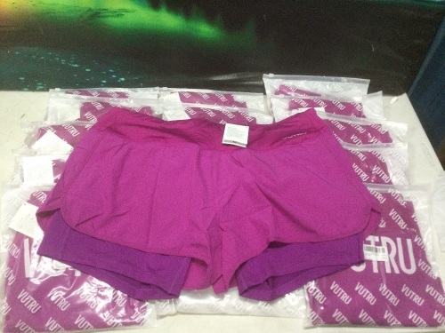 Lot of (15) Vutru Women's Running Shorts, XXL - New  - Lot 1139