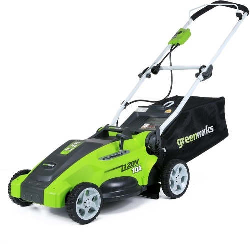 Greenworks 10 Amp 16-inch Corded Mower, 25142 - E-Comm Return, Appears New   - Lot 591