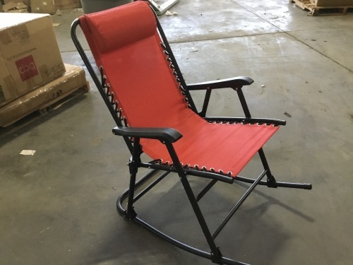 Rocking Patio Folding Chair - Appears New  - Lot 1019
