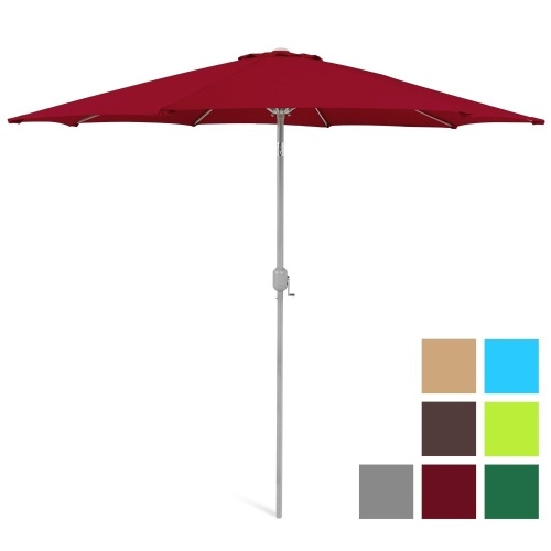 9ft Outdoor Market Patio Umbrella w/ Crank Tilt - Appears New  - Lot 1068