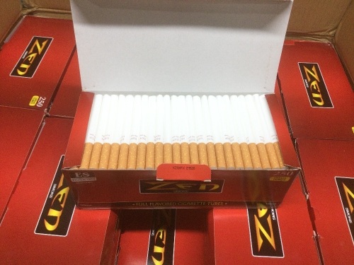 Case of Zen Full Flavored Cigarette Tubes, 250 Tubes/Box, 40 Boxes/Case - New  - Lot 1114