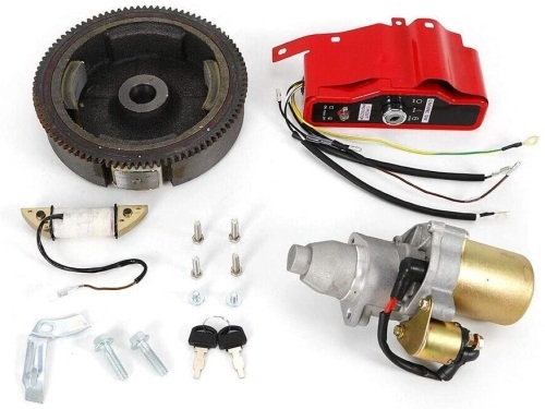 Electric Start Kit Starter Motor Flywheel Switch For GX240 8HP GX270 9HP - Appears New  - Lot 918