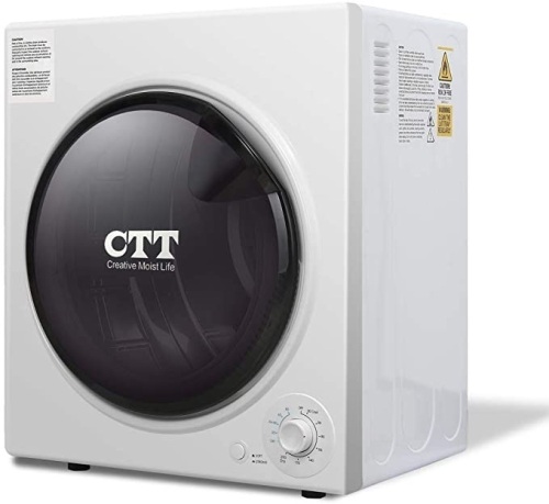 CTT 13 Lbs. 3.5Cu.ft 1500W 110-120V Electric Mini Portable Compact Laundry Clothes Dryer - Appears New  - Lot 71