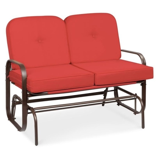 2-Person Patio Glider Loveseat Rocking Chair Bench - Appears New   - Lot 311