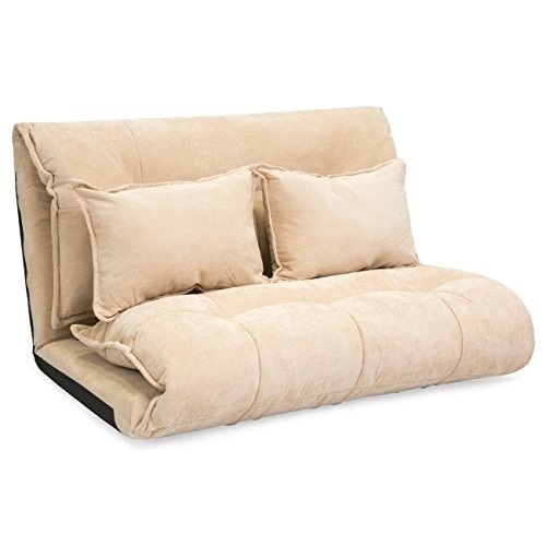 Foldable Floor Gaming Sofa Bed w/ 2 Fleece Pillows, 5 Convertible Positions - Appears New - Lot 1118
