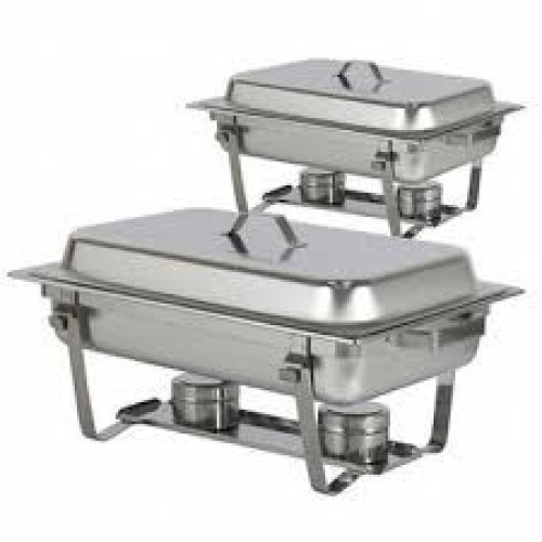 8 Qt Stainless Steel Chafing Dish, Set of 2 - Appears New   - Lot 789