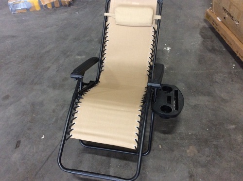 Zero Gravity Chair w/ Side Tray - Appears New  - Lot 948