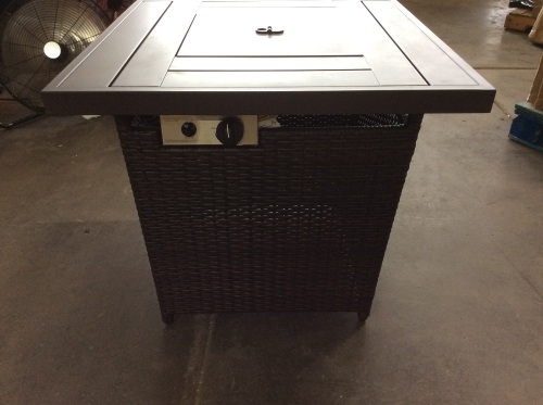 Wicker Fire Pit Table - Unknown Condition  - Lot 900